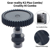 For Creality K2 Plus/Hi Combo Upgraded DLC Nano Coating Hardened Steel Gear High Temperature and Wear Resistance 3D Printer Part